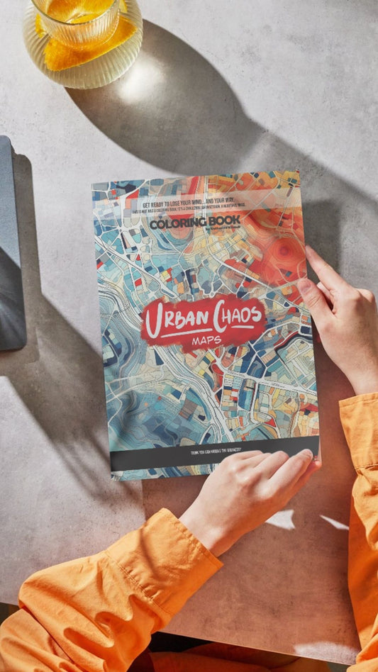 Urban Chaos - Coloring book for kids & adluts, maps